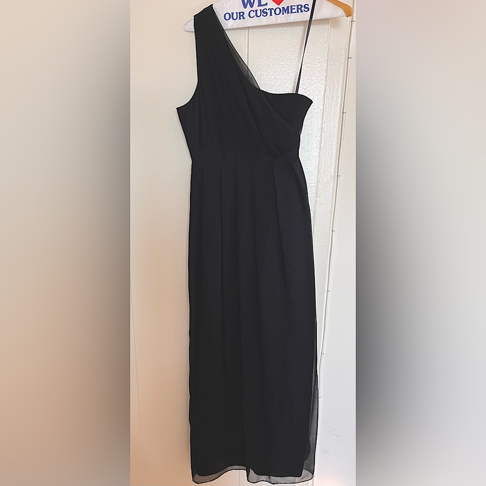 Thread black floor length dress